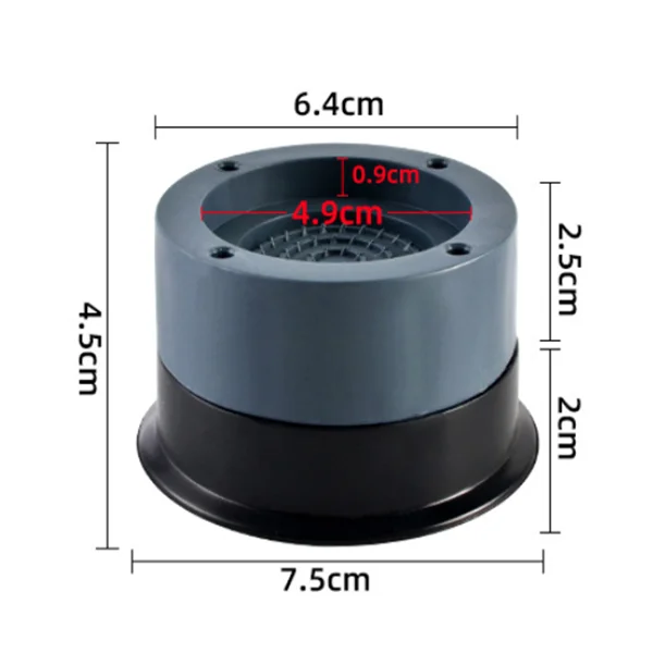 Подставки для стиральной машины, подставки для ножек холодильника, регулируемая высота, антивибрационные, резиновый коврик
Подставки для стиральной машины, подставки для ножек холодильника, регулируемая высота, антивибрационные, резиновый коврик