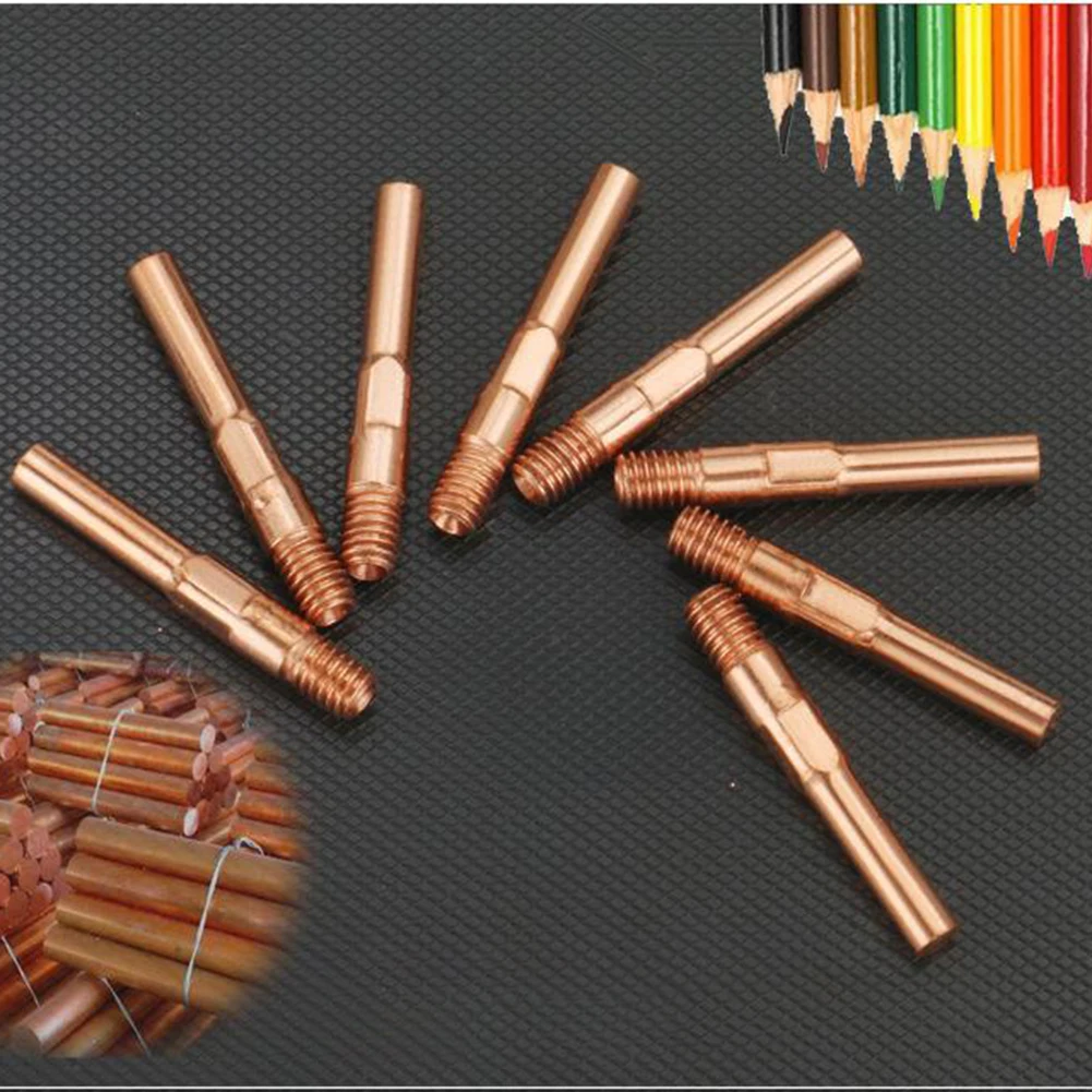 10pcs 0.8mm Electric Nozzle Welding Torch Mig Flashlight Contact Tip For MB15 MB25 MB36 Welding Contact Tip Welding Tool
10pcs 0.8mm Electric Nozzle Welding Torch Mig Flashlight Contact Tip For MB15 MB25 MB36 Welding Contact Tip Welding Tool