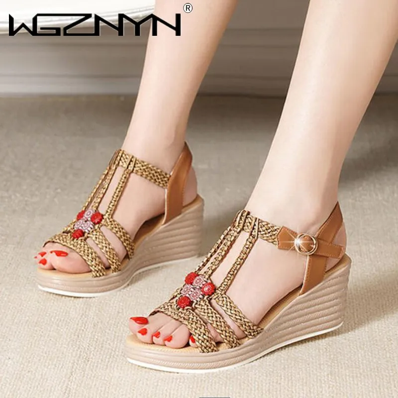 2022 NEW Summer Fashion Retro Ankle Strap Ladies Shoes Women Wedge Sandals Female Open Toe Platform Bohemia High Heel Sandals
2022 NEW Summer Fashion Retro Ankle Strap Ladies Shoes Women Wedge Sandals Female Open Toe Platform Bohemia High Heel Sandals