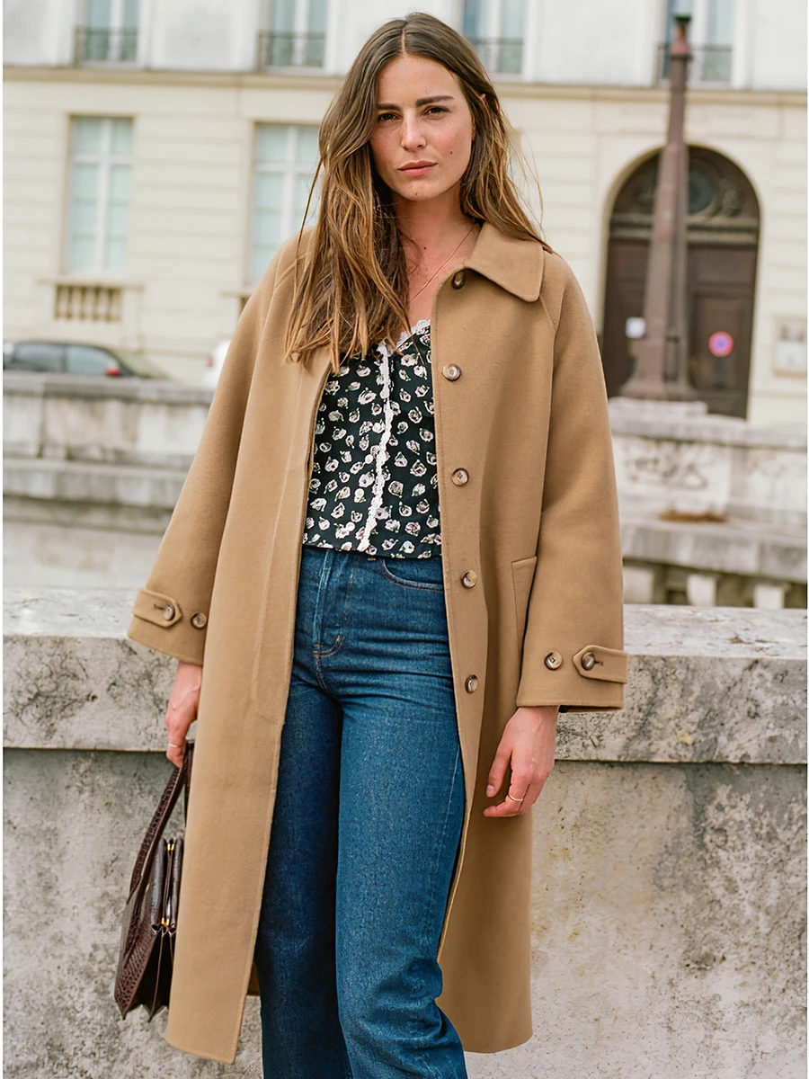 Женское двухстороннее шерстяное пальто, Элегантное однобортное пальто с длинным рукавом, винтажная Повседневная Верхняя одежда, осень-зим...
Женское двухстороннее шерстяное пальто, Элегантное однобортное пальто с длинным рукавом, винтажная Повседневная Верхняя одежда, осень-зим...