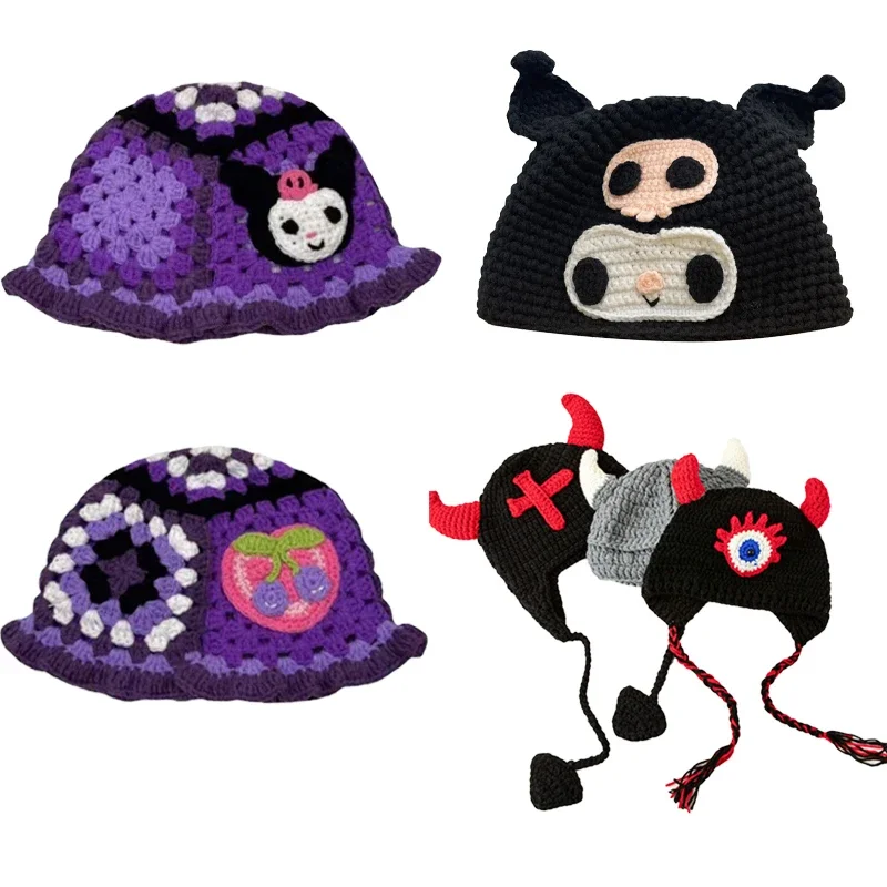 Halloween Hat Sanrio Kuromi Children's Pullover Hat Boys Girls Cute Knitted Fisherman's Hat Autumn and Winter Warm Holiday Gift
Halloween Hat Sanrio Kuromi Children's Pullover Hat Boys Girls Cute Knitted Fisherman's Hat Autumn and Winter Warm Holiday Gift