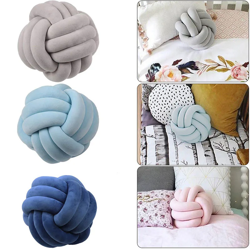 Round Knotted Ball Hand Knot Back Cushion Cozy Car Lumbar Pillow Sofa Seat Cushion Ins Home Decorative Soft Office Chair Pillows 
Round Knotted Ball Hand Knot Back Cushion Cozy Car Lumbar Pillow Sofa Seat Cushion Ins Home Decorative Soft Office Chair Pillows