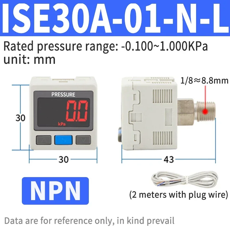 ZSE30AF / ISE30A Цифровой дисплей Реле давления Пневматический высокоточный цифровой реле давления Воздушный процессор Дисплей Вакуум
ZSE30AF / ISE30A Цифровой дисплей Реле давления Пневматический высокоточный цифровой реле давления Воздушный процессор Дисплей Вакуум