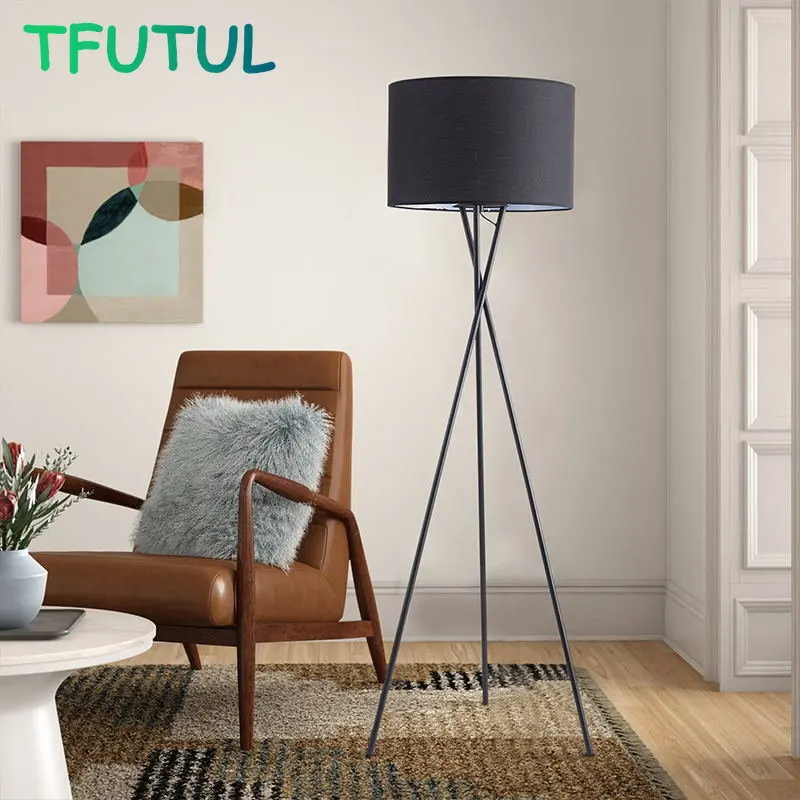Simple Modern Tripod Design Floor Lamps for Living Room Sofa Corner Vertical Cloth Standing Lights Bedroom Bedside Light
Simple Modern Tripod Design Floor Lamps for Living Room Sofa Corner Vertical Cloth Standing Lights Bedroom Bedside Light