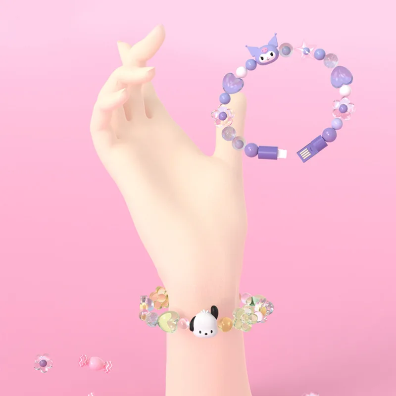 Kawaii Sanrio Bracelet Data Cable Kuromi Accessories Cute Beauty Cartoon Anime Mobile Phone Charger Portable Toys for Girls Gift
Kawaii Sanrio Bracelet Data Cable Kuromi Accessories Cute Beauty Cartoon Anime Mobile Phone Charger Portable Toys for Girls Gift