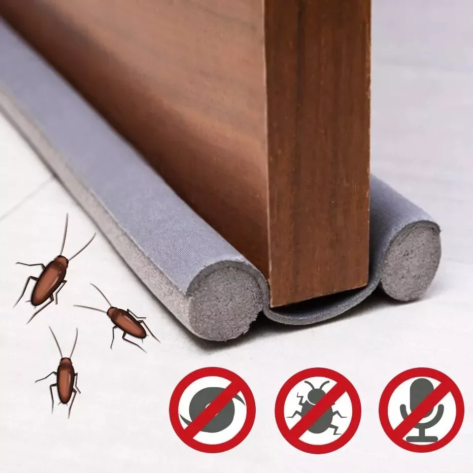 

Door Bottoom Seal Strip Flexible Wind Noise Reduction Stopper Under Door Sealing Blocker Soundproof Weatherstrip Anti-cockroach