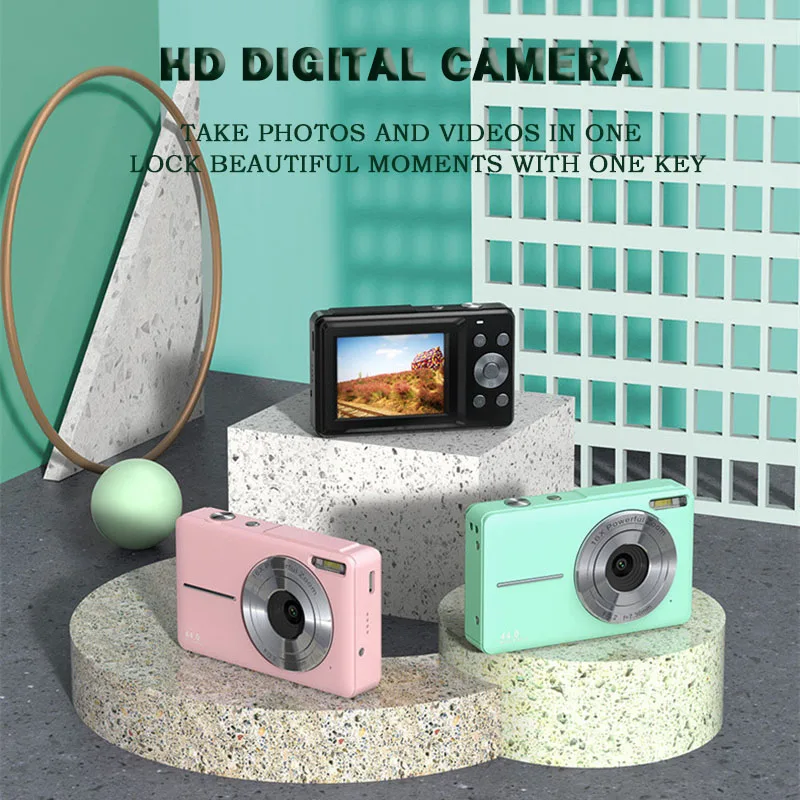 Mini Professional Entry Digital Camera 1080P HD Digital Zoom Selfie Camera 16x Zoom LCD Video Camcorder Portable Handheld Camera
Mini Professional Entry Digital Camera 1080P HD Digital Zoom Selfie Camera 16x Zoom LCD Video Camcorder Portable Handheld Camera