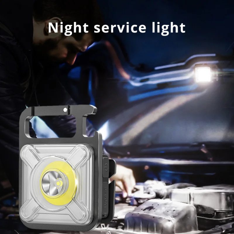 Multifunctional Key Chain Lantern Mini Strong Light Hat Clamp Outside Emergency Work Light IPX4 Waterproof
Multifunctional Key Chain Lantern Mini Strong Light Hat Clamp Outside Emergency Work Light IPX4 Waterproof