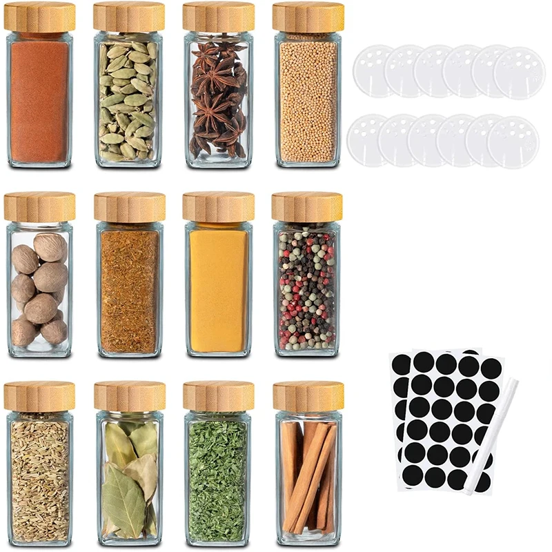 Стеклянные баночки для специй Glass Spice Jars набор из 12 штук
Стеклянные баночки для специй Glass Spice Jars набор из 12 штук
