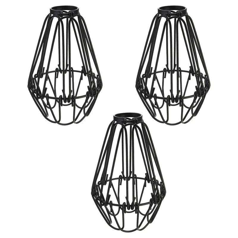 3 Pcs Iron Bulb Guard Lamp Cage, Ceiling Fan And Light Bulb Covers, Industrial Vintage Style Hanging Pendant Light Fixture Lamp
3 Pcs Iron Bulb Guard Lamp Cage, Ceiling Fan And Light Bulb Covers, Industrial Vintage Style Hanging Pendant Light Fixture Lamp