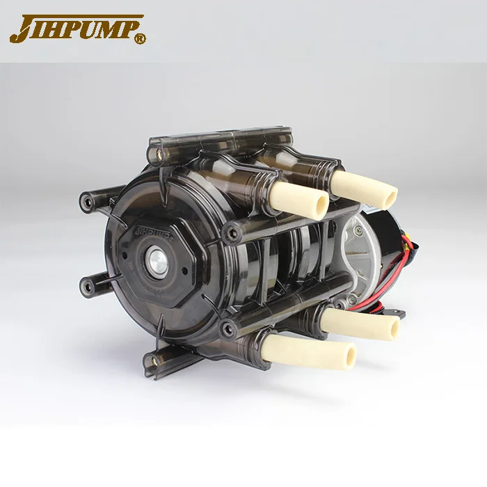 JIHPUMP 19 Liter per Minute, 24V DC, 3 Bar Large Flow Double Head Peristaltic Pump for Dispensing Water, Food, Oil, Chemicals
JIHPUMP 19 Liter per Minute, 24V DC, 3 Bar Large Flow Double Head Peristaltic Pump for Dispensing Water, Food, Oil, Chemicals
