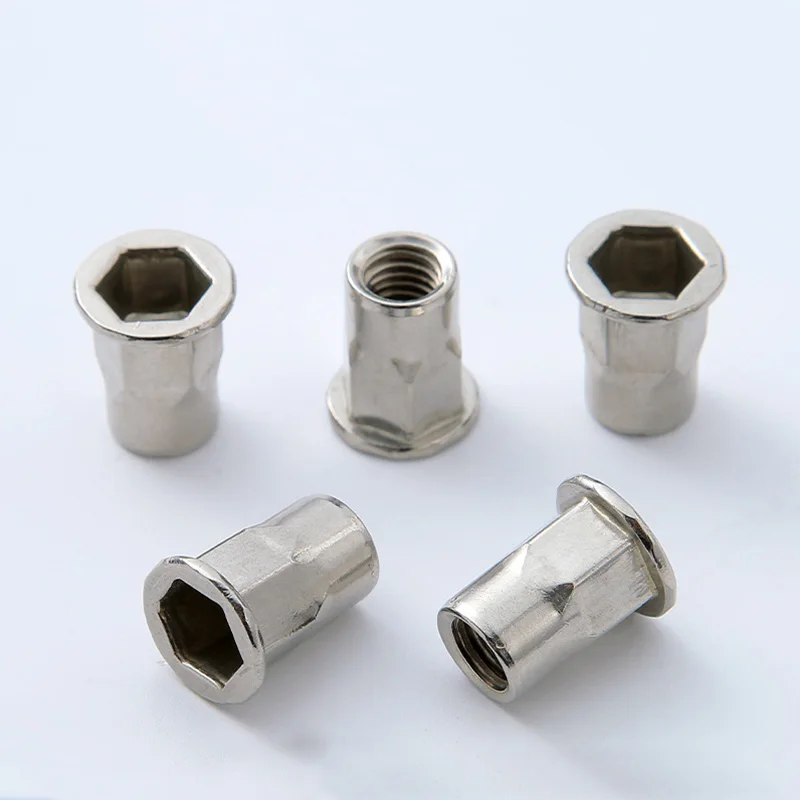 304 Stainless Steel Rivet Nuts Hexagonal Flat Head Threaded Screw Bolt Insert Nutsert Cap For M3 M4 M5 M6 M8 M10 M12 10pcs 5pcs
304 Stainless Steel Rivet Nuts Hexagonal Flat Head Threaded Screw Bolt Insert Nutsert Cap For M3 M4 M5 M6 M8 M10 M12 10pcs 5pcs