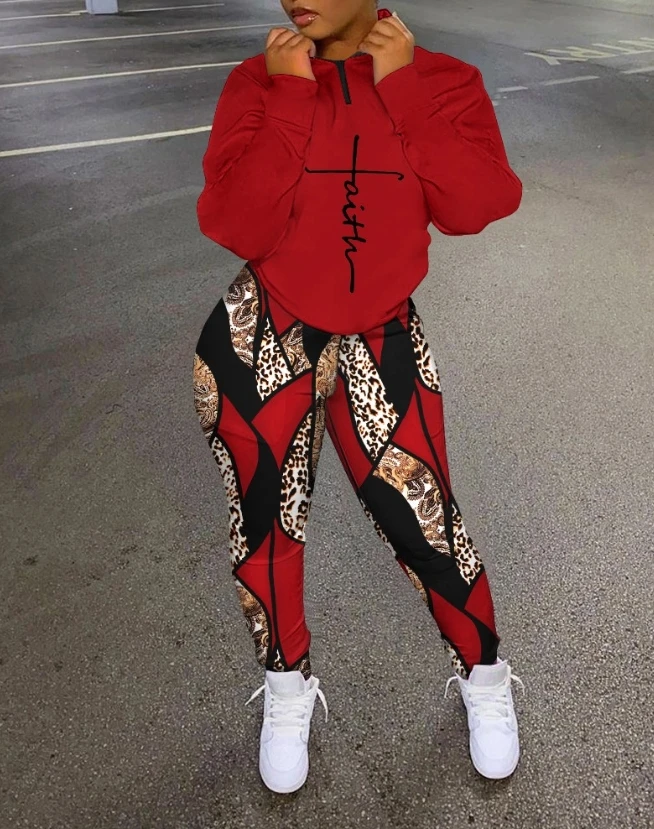 Womens Outfit Trend Two Piece Sets 2023 Autumn Winter Spring New Faith Baroque Leopard Print Casual Top & Fashion Pants Set
Womens Outfit Trend Two Piece Sets 2023 Autumn Winter Spring New Faith Baroque Leopard Print Casual Top & Fashion Pants Set
