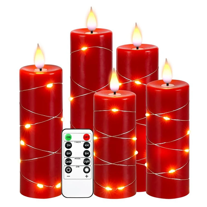 Fairy String Light Water Drop Flame LED Flame Simulation With Remote And Timed Candles Decor
Fairy String Light Water Drop Flame LED Flame Simulation With Remote And Timed Candles Decor