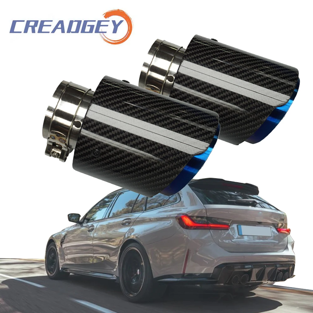 Universal Muffler Tip Exhaust System Glossy Black Carbon Fiber Blue Stainless Steel for AK Logo Tail Pipe Nozzle Car Accessories
Universal Muffler Tip Exhaust System Glossy Black Carbon Fiber Blue Stainless Steel for AK Logo Tail Pipe Nozzle Car Accessories