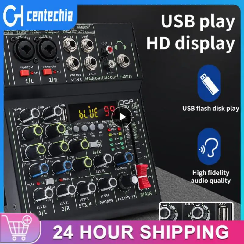 18dbm Professional Sound Card Audio Mixer Mixer Multi-function Usb Playback Hd Display Individual 48v 4-channel Mono Mini Audio
18dbm Professional Sound Card Audio Mixer Mixer Multi-function Usb Playback Hd Display Individual 48v 4-channel Mono Mini Audio