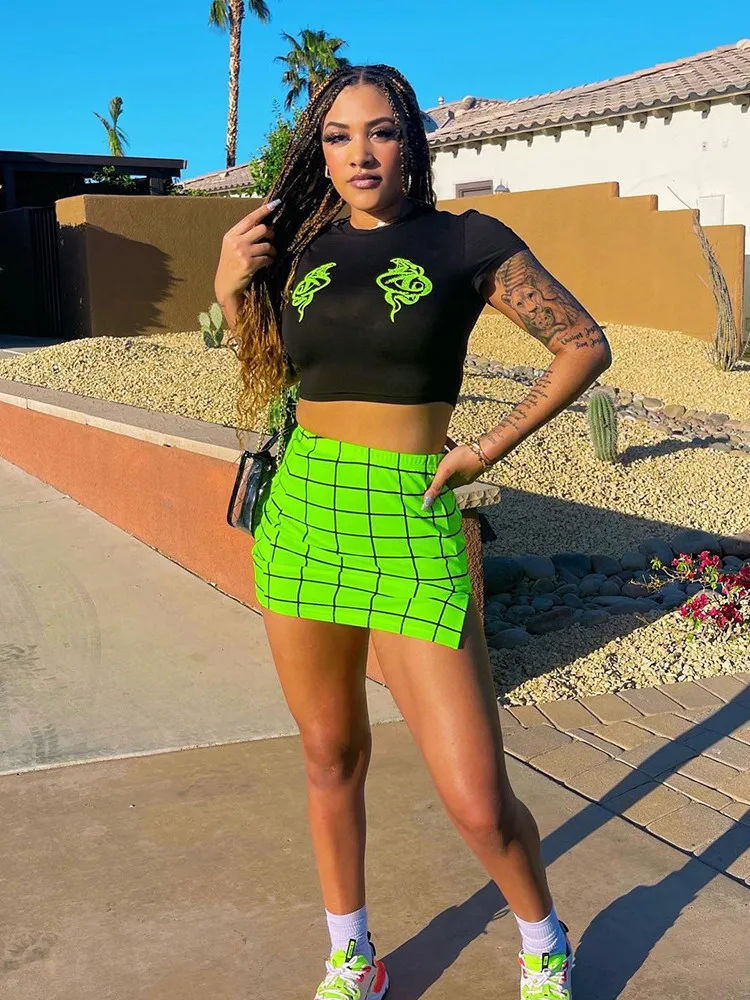 WLWXR Spring Summer Streetwear Graphic T Shirts O Neck Short Sleeve Print Tees Crop Tops Women 2022 Club Black Tops Female
WLWXR Spring Summer Streetwear Graphic T Shirts O Neck Short Sleeve Print Tees Crop Tops Women 2022 Club Black Tops Female