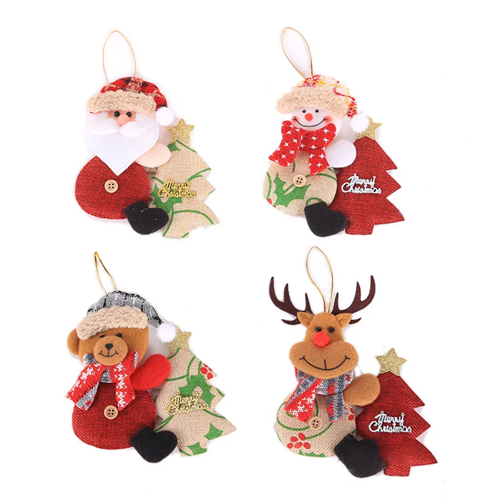 Brand New Home Christmas Ornament Ornaments 14*13*0.5cm 4Pcs Christmas Tree Decor Doll Fabric Holding Tree Pendant
Brand New Home Christmas Ornament Ornaments 14*13*0.5cm 4Pcs Christmas Tree Decor Doll Fabric Holding Tree Pendant