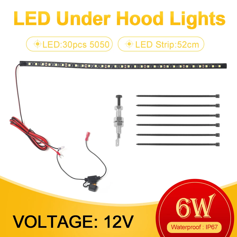 1pc 52cm Car Under Hood LED Light Strip With Switch Control Car Engine Repair Work Light Bar Universal Car Maintenance Kit
1pc 52cm Car Under Hood LED Light Strip With Switch Control Car Engine Repair Work Light Bar Universal Car Maintenance Kit