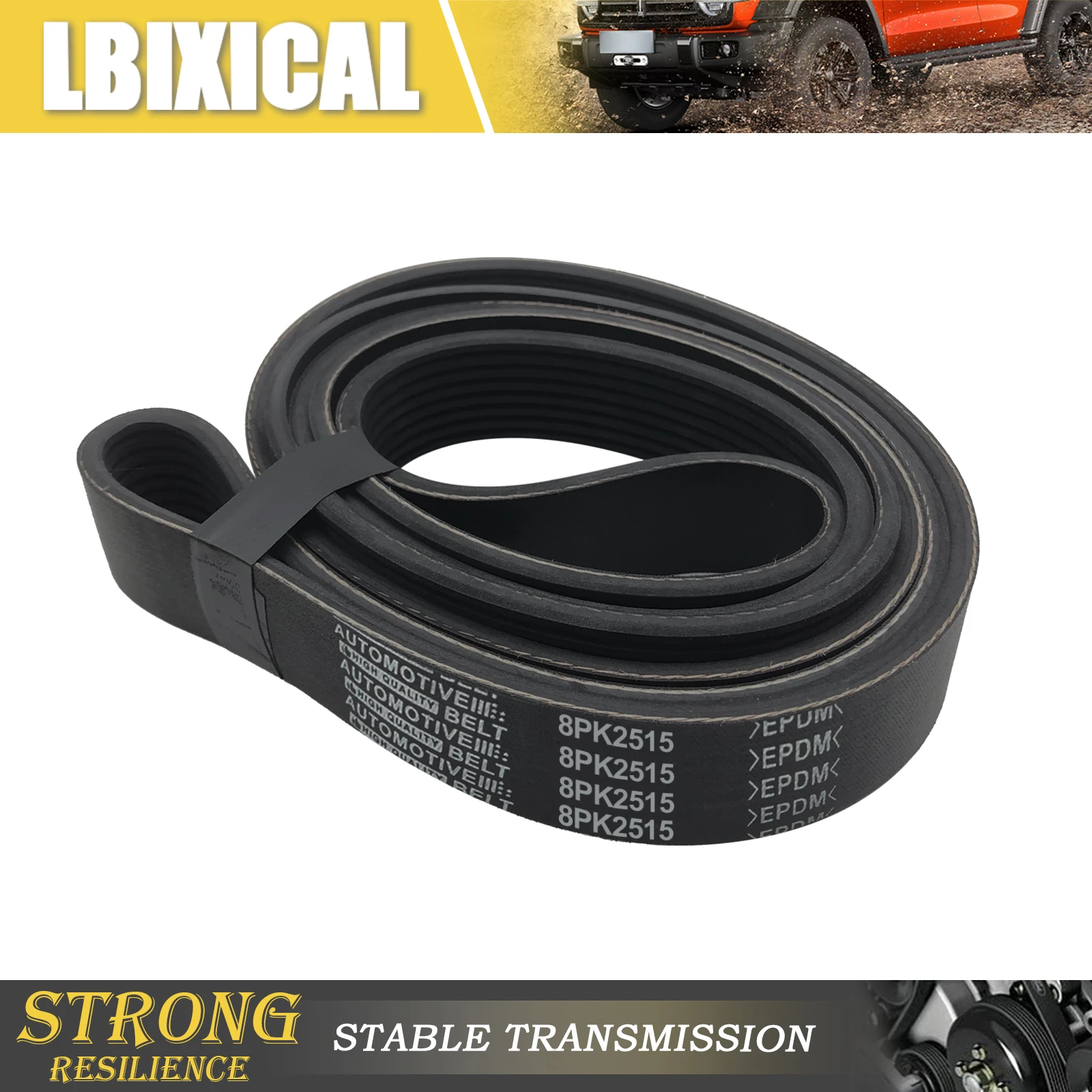 LBIXICAL 8PK2515 V-Ribbed Serpentine Belt Fits 97-04 Ford Excursion E150 E250 F150 F250 5.4L
LBIXICAL 8PK2515 V-Ribbed Serpentine Belt Fits 97-04 Ford Excursion E150 E250 F150 F250 5.4L