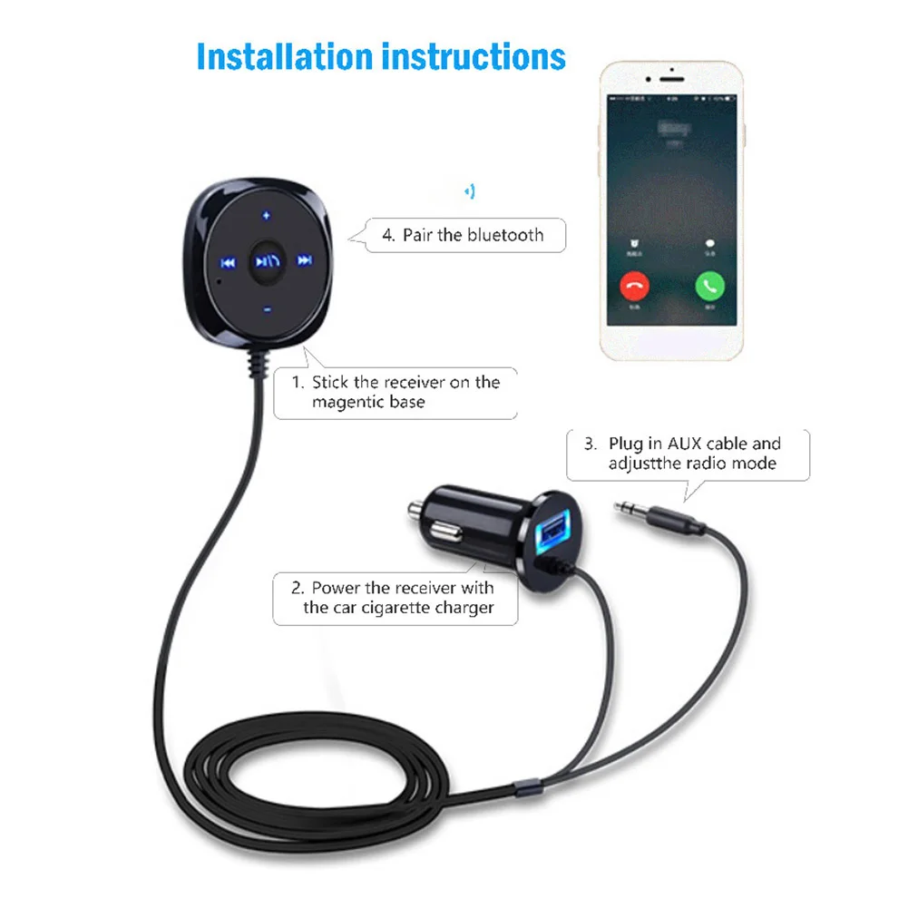 Автомобильный Bluetooth-аудиоприемник 3,5 мм AUX Аудио гарнитура музыкальный приемник адаптер автомобильные аксессуары для смартфона планшета
Автомобильный Bluetooth-аудиоприемник 3,5 мм AUX Аудио гарнитура музыкальный приемник адаптер автомобильные аксессуары для смартфона планшета