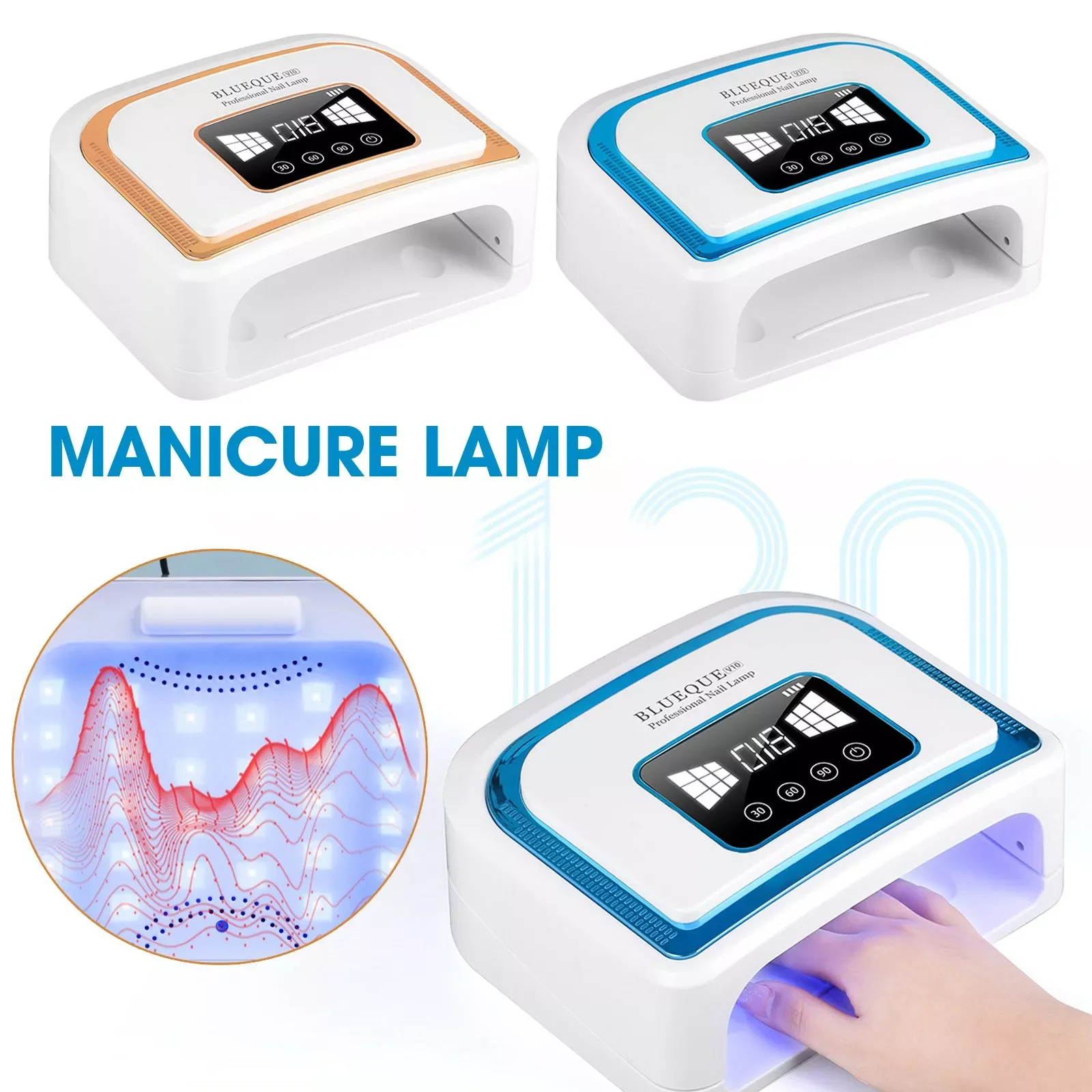 2022NEW 120W High Quick Drying Nail Dryer LED Nail Lamp UV Lamp for Curing All Gel Nail Polish Nail Art Salon Manicure Machine 
2022NEW 120W High Quick Drying Nail Dryer LED Nail Lamp UV Lamp for Curing All Gel Nail Polish Nail Art Salon Manicure Machine