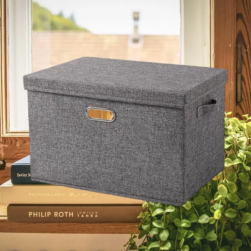 Cotton And Linen Fabric Storage Box Foldable With Lid Home Clothing Storage Box Toy Organizer Box Storing And Organizing Cloth
Cotton And Linen Fabric Storage Box Foldable With Lid Home Clothing Storage Box Toy Organizer Box Storing And Organizing Cloth
