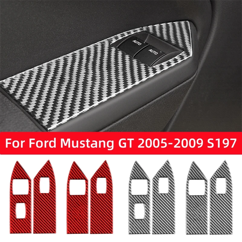 Аксессуары из углеродного волокна для Ford Mustang GT 2005-2009 S197, панель управления автомобильными окнами, рама, наклейка, наклейка, отделка, Обложка
Аксессуары из углеродного волокна для Ford Mustang GT 2005-2009 S197, панель управления автомобильными окнами, рама, наклейка, наклейка, отделка, Обложка