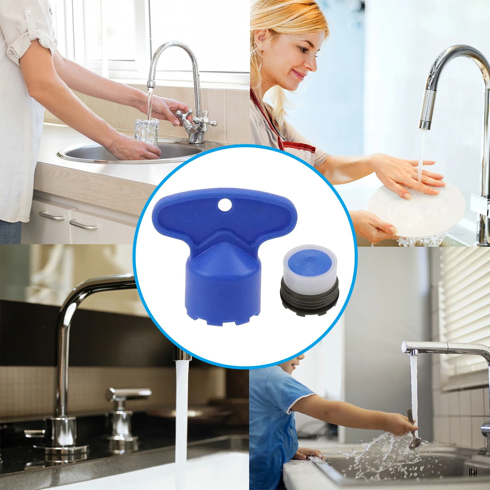 6pcs Water Saving Tap Aerator Faucet With Removal Wrench Bubble Kitchen Basin Faucet Accessories Flow Restrictor For Bathroom
6pcs Water Saving Tap Aerator Faucet With Removal Wrench Bubble Kitchen Basin Faucet Accessories Flow Restrictor For Bathroom