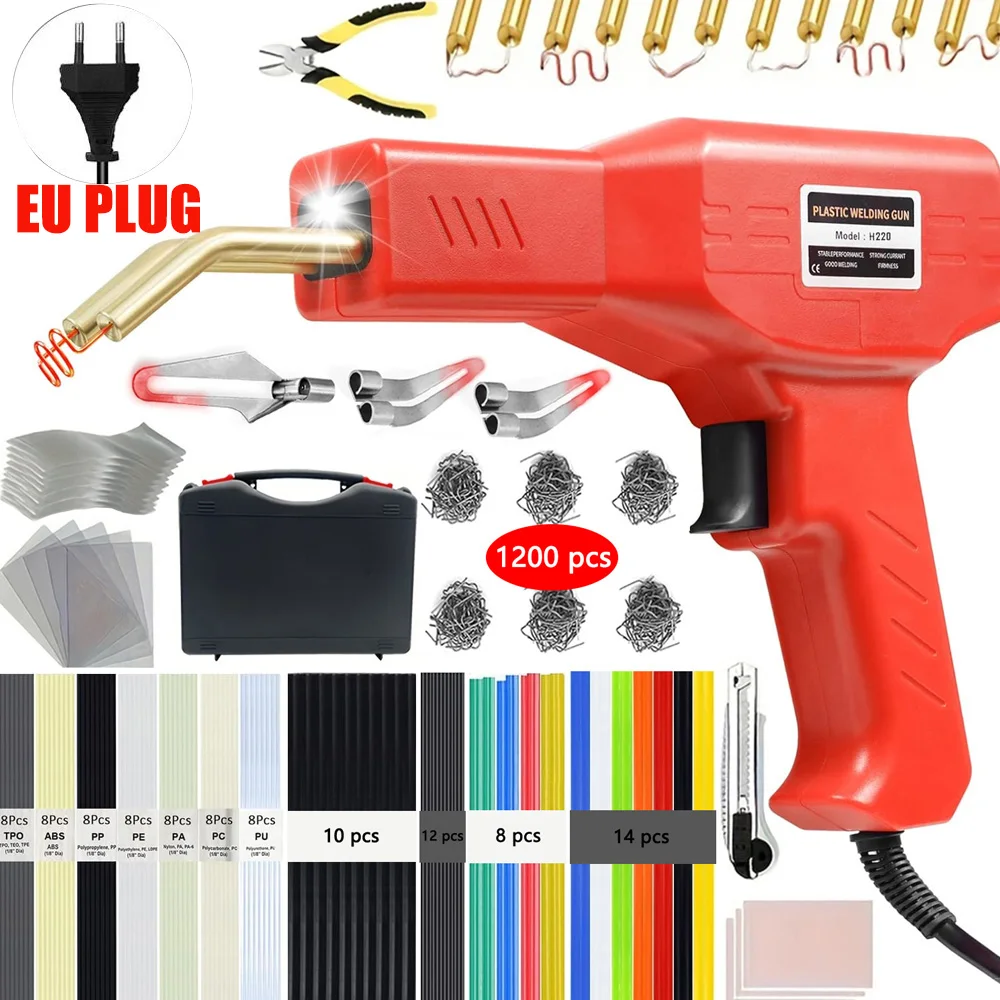 3 в 1 пластиковый сварочный пистолет 50 Вт/220 Вт с горячими скобами для ремонта автомобильного бампера, профессиональный паяльный инструмент для крепления пластика
3 в 1 пластиковый сварочный пистолет 50 Вт/220 Вт с горячими скобами для ремонта автомобильного бампера, профессиональный паяльный инструмент для крепления пластика