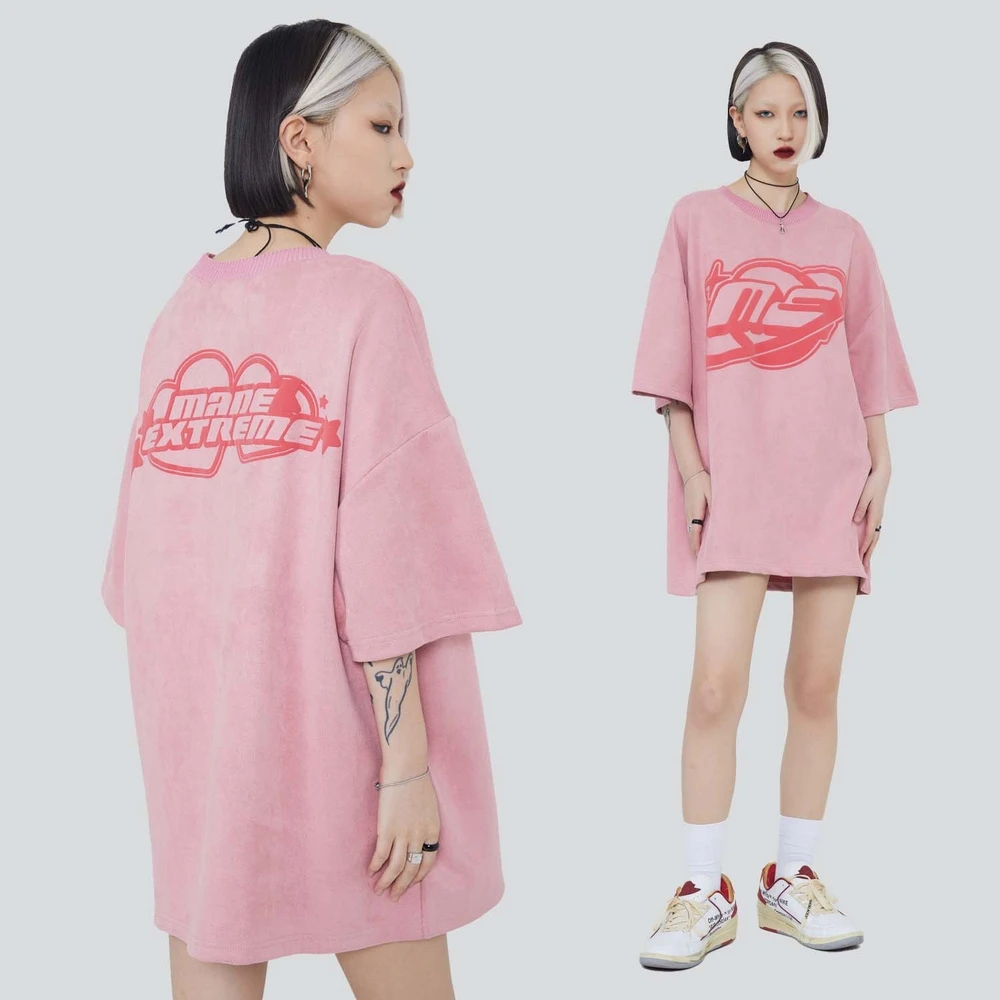 Kawaii Pink Oversized Harajuku Women T Shirts Hip Hop Streetwear Summer Women T-shirt Loose Cotton Tops Tees Y2k Women Clothing
Kawaii Pink Oversized Harajuku Women T Shirts Hip Hop Streetwear Summer Women T-shirt Loose Cotton Tops Tees Y2k Women Clothing