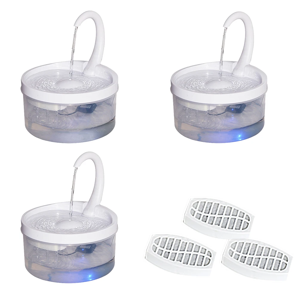 2L Cat Water Fountain LED Blue Light USB Powered Automatic Water Dispenser Cat Feeder Drink Filter For Cats Drinking Fountain
2L Cat Water Fountain LED Blue Light USB Powered Automatic Water Dispenser Cat Feeder Drink Filter For Cats Drinking Fountain