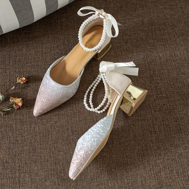 2022 New Comfortable Summer Spring Ladies Sandals Beaded Ankle Strap Casual Shoes Pointed Toe Mid Heel Women's Pearls
2022 New Comfortable Summer Spring Ladies Sandals Beaded Ankle Strap Casual Shoes Pointed Toe Mid Heel Women's Pearls