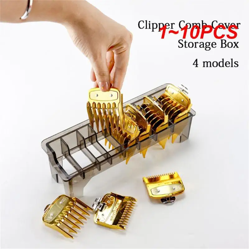 

1~10PCS Grid Guide Limit Comb Storage Box Electric Hair Clipper Rack Holder Organizer Case Barber Salon Hairdressing Tools