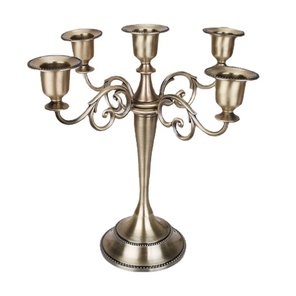 5 Arms Candle Holder Vintage Metal Candlestick Wedding Decoration Candelabra Event Candle Stand Centrepiece Home Decor
5 Arms Candle Holder Vintage Metal Candlestick Wedding Decoration Candelabra Event Candle Stand Centrepiece Home Decor