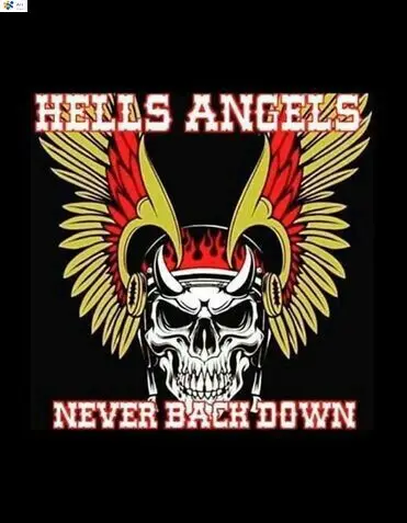 

Wall Sign Hells Angels never back down Hyraw decoración bar wall decor Metal vintage home decor poster Tin Economics