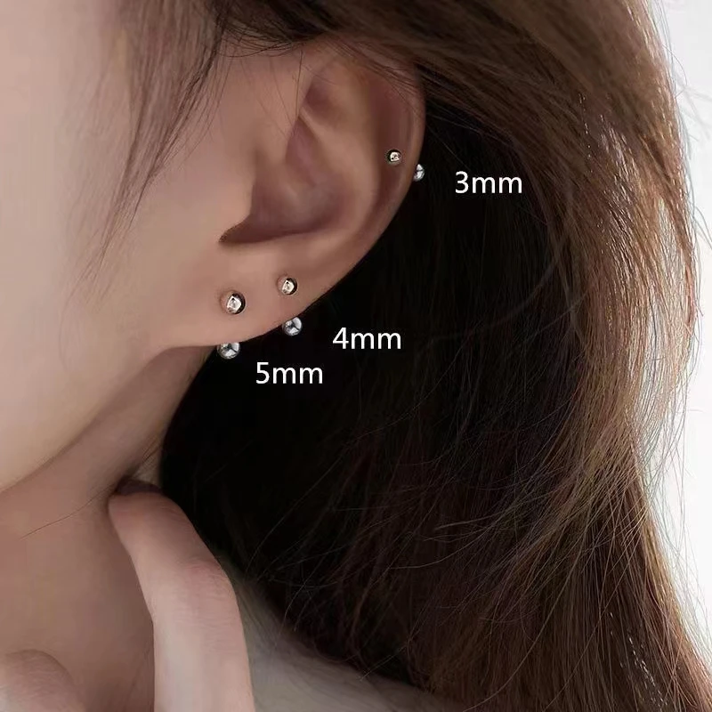 S925 Silver Circular Stick Women's Ear Studs Exquisite and Simple Mini Thread Bead Earbone Studs Ship Free Wedding Jewelry
S925 Silver Circular Stick Women's Ear Studs Exquisite and Simple Mini Thread Bead Earbone Studs Ship Free Wedding Jewelry