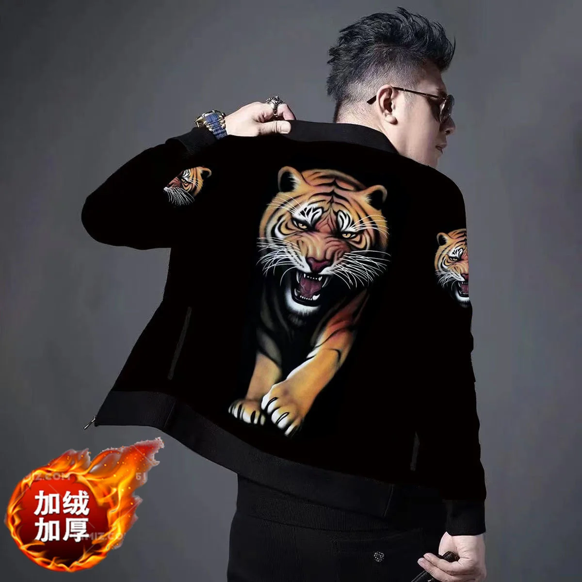 autumn and winter new 3D dragon jacket street slim men's jacket plus size tiger print jacket bomber jacket baseball uniform
autumn and winter new 3D dragon jacket street slim men's jacket plus size tiger print jacket bomber jacket baseball uniform