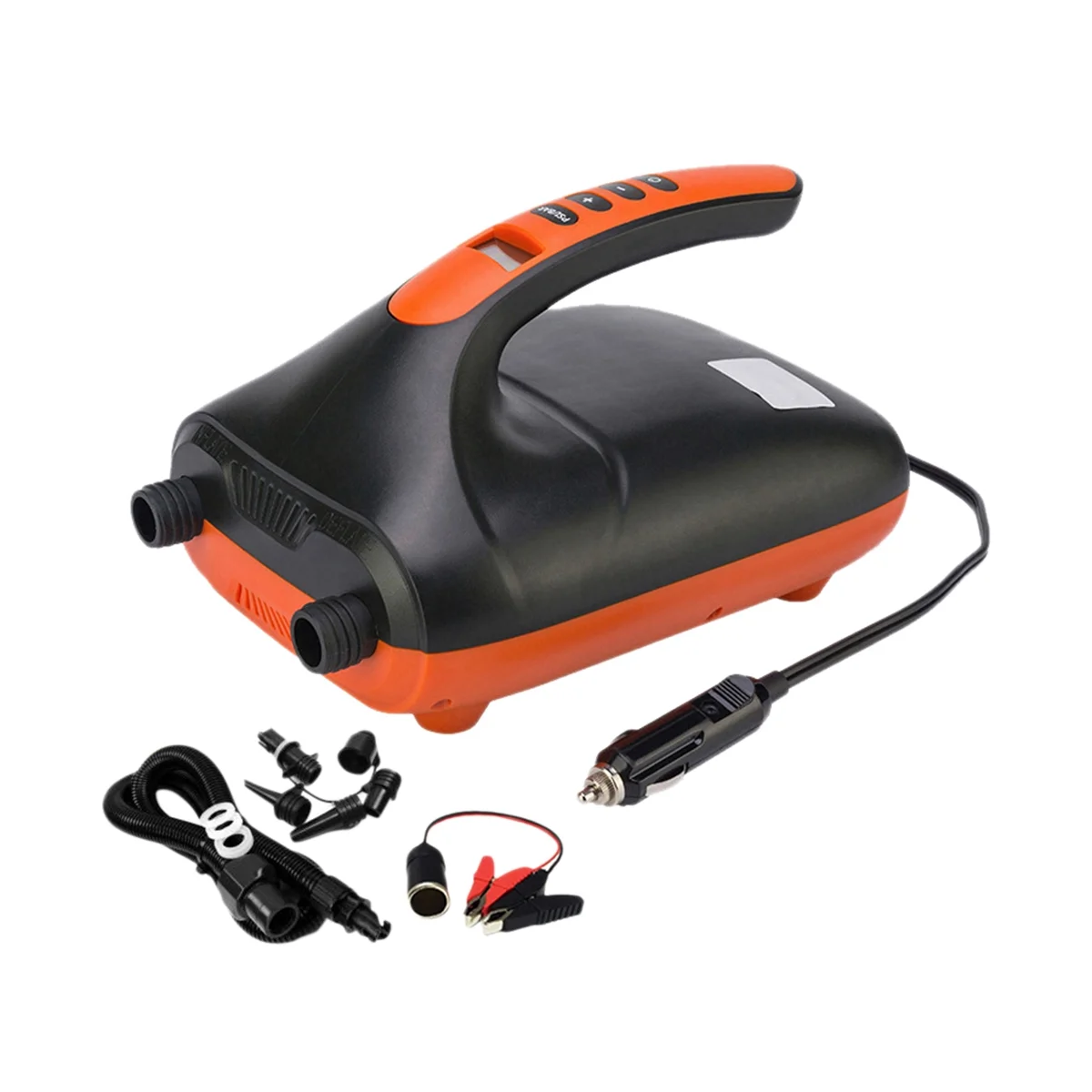 Dual Stage 12V Intelligent Inflatable Pump 20PSI SUP-Electric Air Pump for Inflatables Boats, Tent, Paddle Board
Dual Stage 12V Intelligent Inflatable Pump 20PSI SUP-Electric Air Pump for Inflatables Boats, Tent, Paddle Board