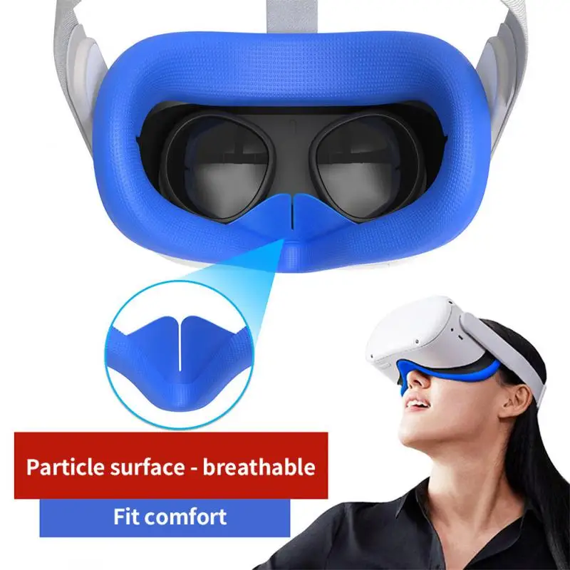 Silicone Protective Cover For Oculus Quest 2 VR Headset Breathable Anti-sweat Light Blocking Eye Cover
Silicone Protective Cover For Oculus Quest 2 VR Headset Breathable Anti-sweat Light Blocking Eye Cover