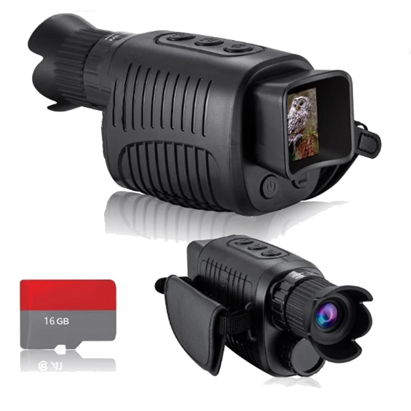 1080P HD Monocular Night Vision Infrared 5X Digital Zoom Hunting Telescope With 16G TF Card For Outdoor Travel
1080P HD Monocular Night Vision Infrared 5X Digital Zoom Hunting Telescope With 16G TF Card For Outdoor Travel