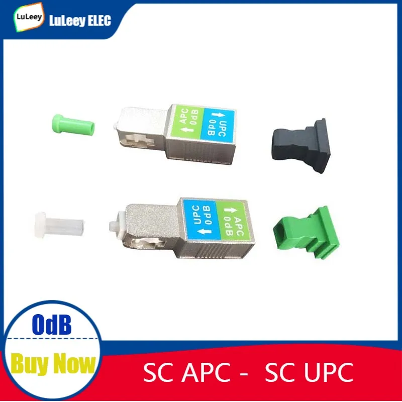 0dB SC/UPC Male -SC/APC Female Optical Fiber Adapter 0dB Attenuator 1310nm 1550nm Mutual Conversion Of Two Kinds Of Connectors 
0dB SC/UPC Male -SC/APC Female Optical Fiber Adapter 0dB Attenuator 1310nm 1550nm Mutual Conversion Of Two Kinds Of Connectors