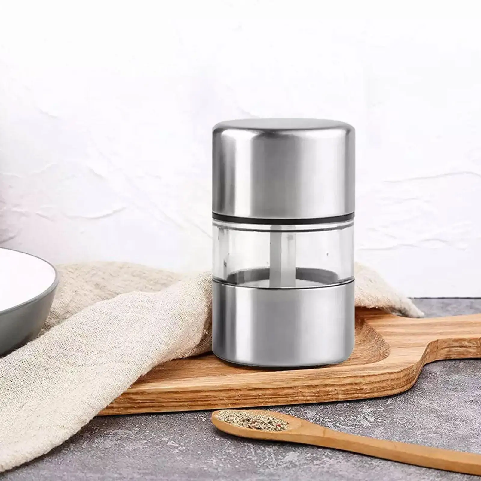 Manual Salt Pepper Grinder Steel Portable Mini Mill Grinder For Herb Pepper Spice Rose Salt Kitchen Grinding Gadg L5e7 
Manual Salt Pepper Grinder Steel Portable Mini Mill Grinder For Herb Pepper Spice Rose Salt Kitchen Grinding Gadg L5e7