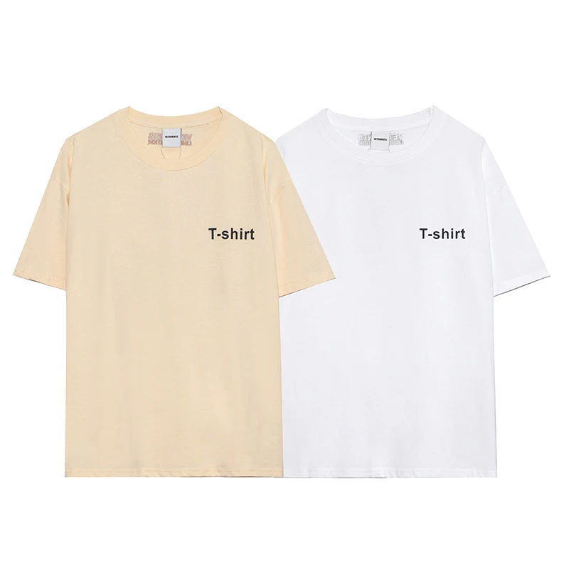Hip-Hop VETEMENTS T-shirts Men Women Embroidery High Quality Streetwear Harajuku Tshirts VTM White Casual Oversized T Shirt
Hip-Hop VETEMENTS T-shirts Men Women Embroidery High Quality Streetwear Harajuku Tshirts VTM White Casual Oversized T Shirt
