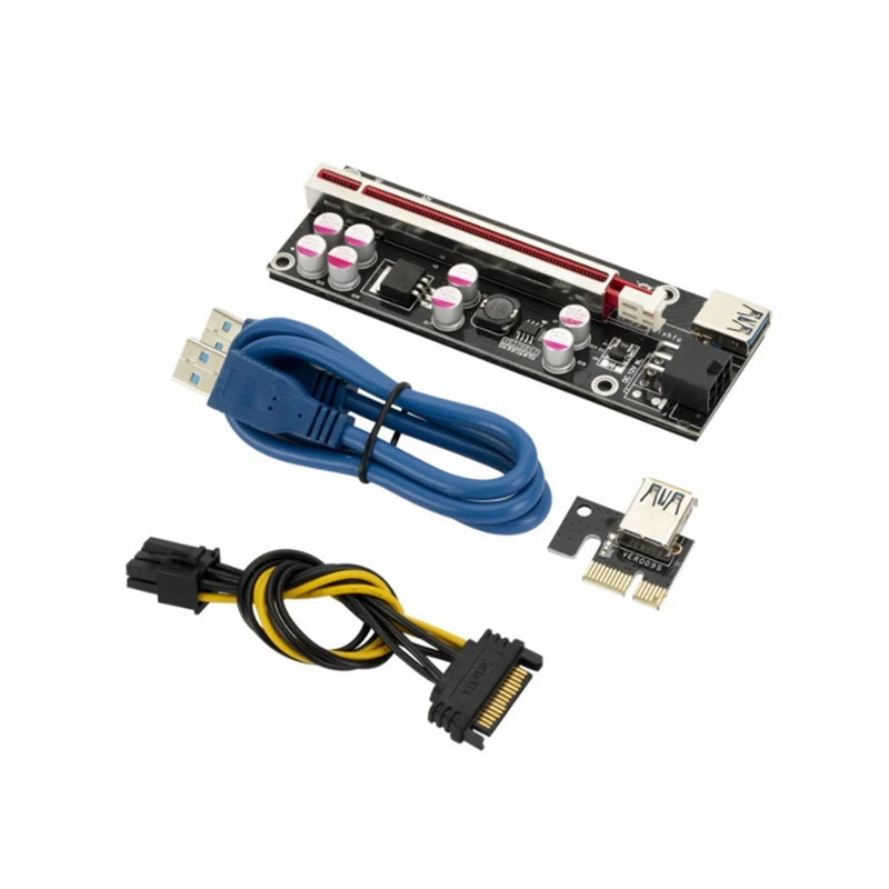 PCI-E1xto 16X кабель-удлинитель для видеокарты Ver009s Puls8, кабель USB3.0 для конденсатора, 6-контактная Плата расширения
PCI-E1xto 16X кабель-удлинитель для видеокарты Ver009s Puls8, кабель USB3.0 для конденсатора, 6-контактная Плата расширения
