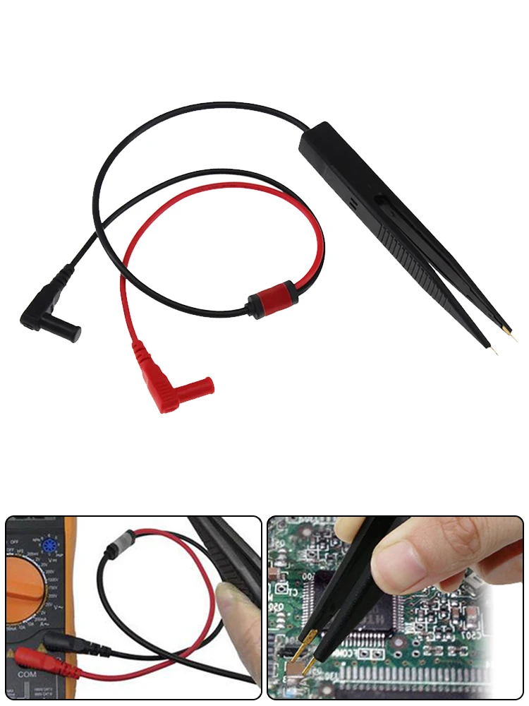 2pcs Chip Test Clip Multimeter Probe Tweezers Patch Capacitance Inductance Clip Probe For Resistor Capacitor Testing Accessories
2pcs Chip Test Clip Multimeter Probe Tweezers Patch Capacitance Inductance Clip Probe For Resistor Capacitor Testing Accessories