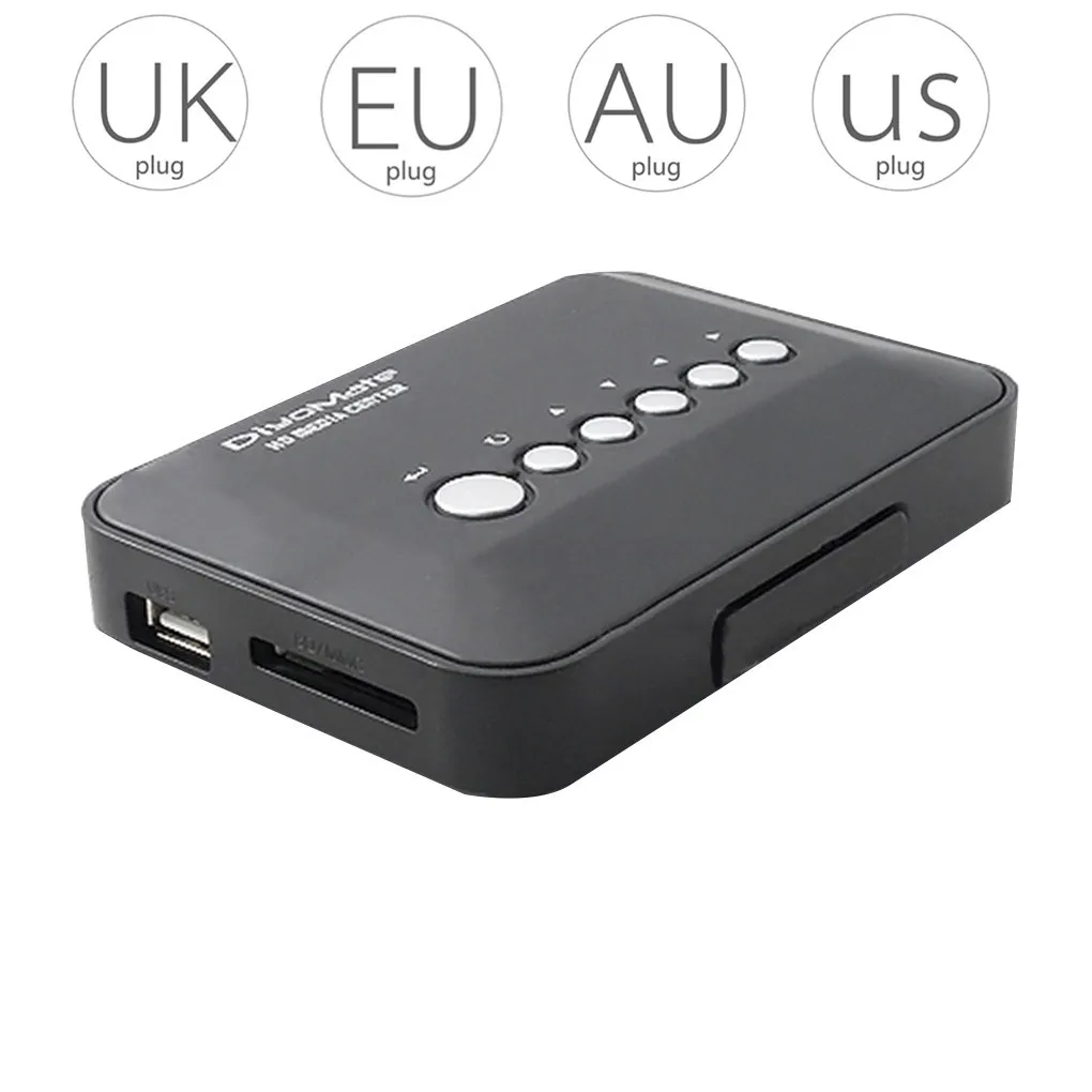 Мультимедийный плеер Mini HD 720P HDD медиаплеер TV Box AV выход MKV RM SD USB SDHC MMC HDD вилка EU/US/UK/AU
Мультимедийный плеер Mini HD 720P HDD медиаплеер TV Box AV выход MKV RM SD USB SDHC MMC HDD вилка EU/US/UK/AU