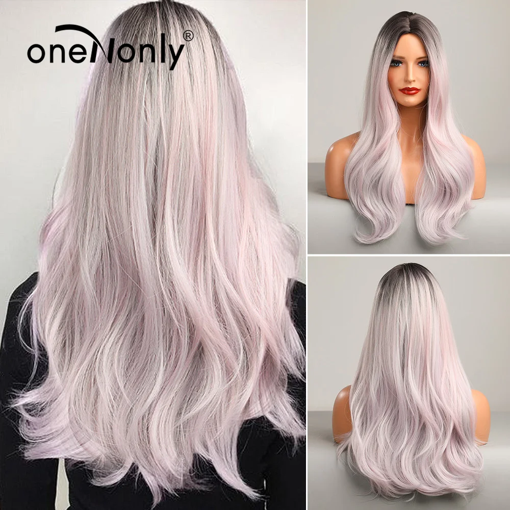 oneNonly Synthetic Wig Long Wave Ombre Pink and White Wigs for Women Cosplay Lolita Party Natural Hair Heat Resistant
oneNonly Synthetic Wig Long Wave Ombre Pink and White Wigs for Women Cosplay Lolita Party Natural Hair Heat Resistant