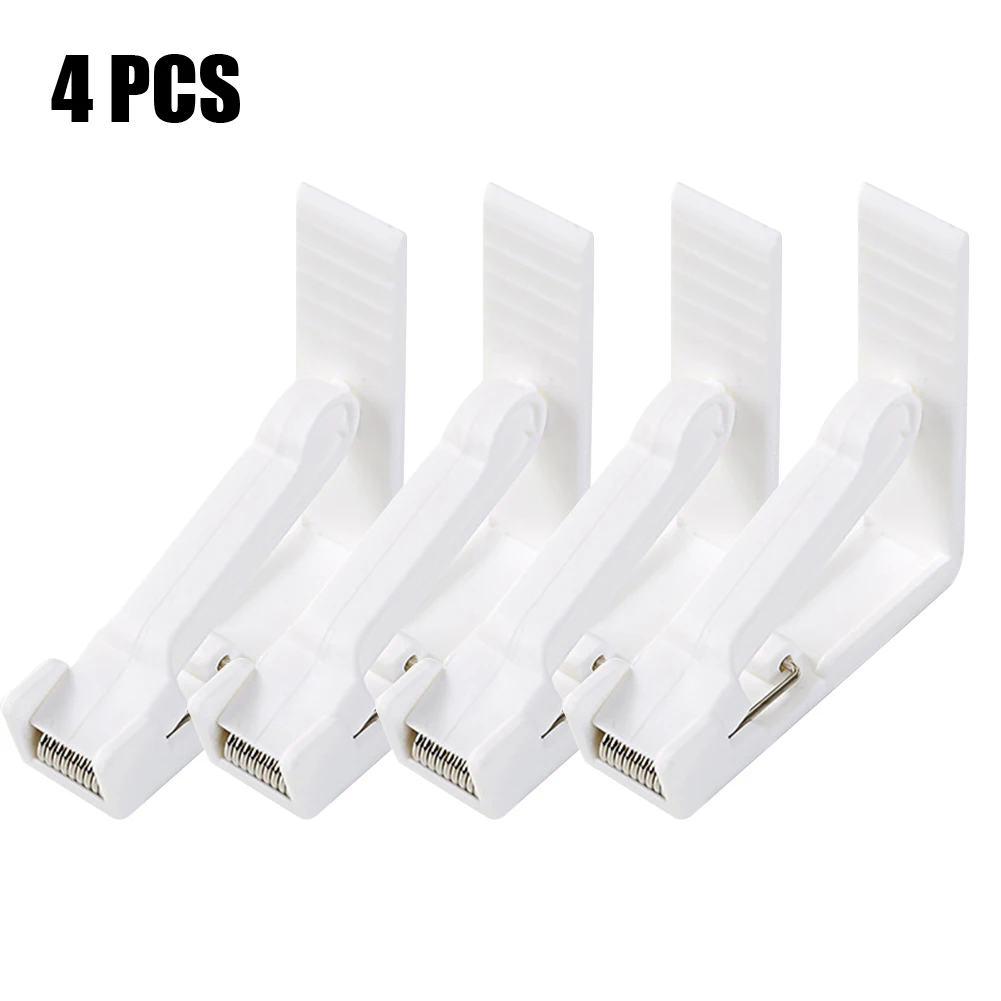 4pcs Plastic Tablecloth Clips White Table Cloth Holders Clamp Adjustable Spring Reusable Indoor Outdoor Supplies 5.5*5.5*1.7cm
4pcs Plastic Tablecloth Clips White Table Cloth Holders Clamp Adjustable Spring Reusable Indoor Outdoor Supplies 5.5*5.5*1.7cm