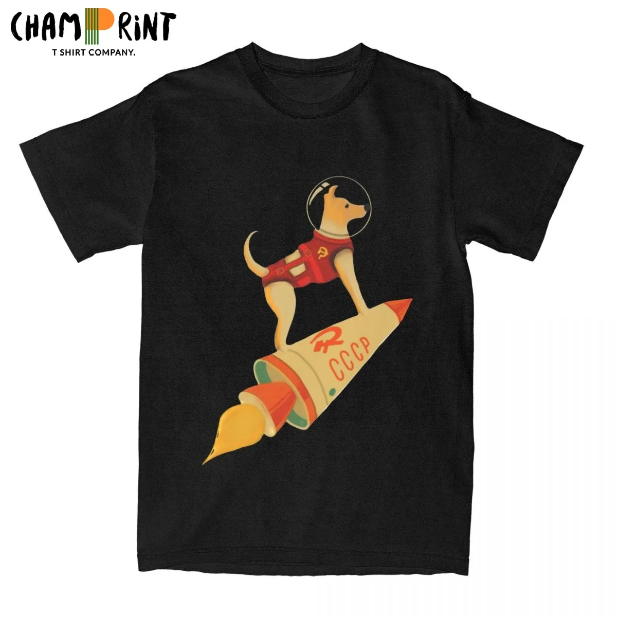 Laika The CCCP Soviet Russia T-Shirt Men Space Rocket Dog Pure Cotton Tee Shirt Crewneck Short Sleeve T Shirt Printed Clothing
Laika The CCCP Soviet Russia T-Shirt Men Space Rocket Dog Pure Cotton Tee Shirt Crewneck Short Sleeve T Shirt Printed Clothing